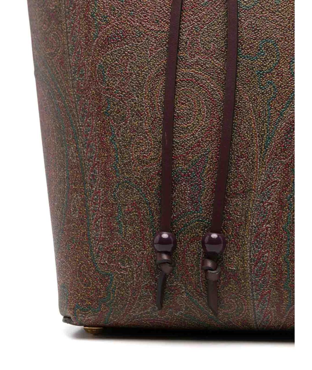 ETRO Коричневая хлопковая сумка через плечо, фото 4