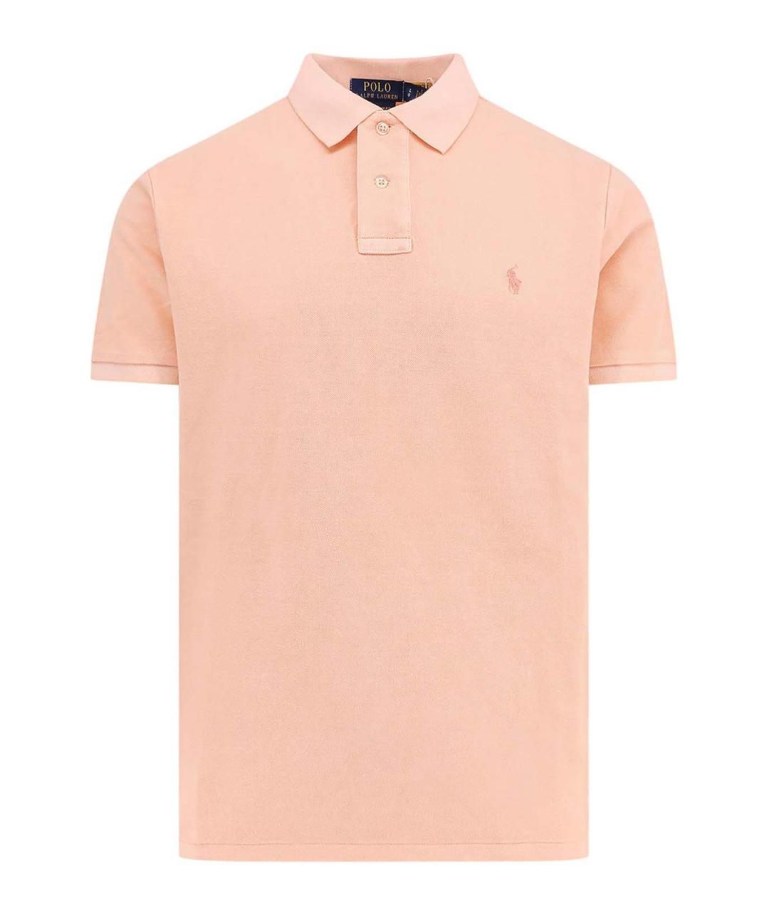 POLO RALPH LAUREN Оранжевая хлопковая футболка, фото 1