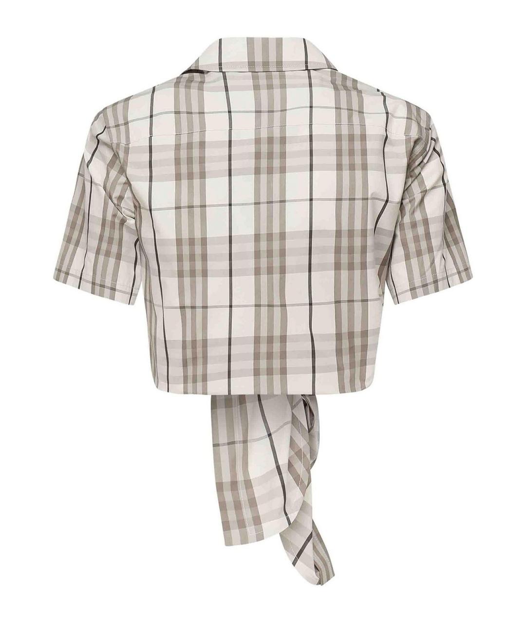 BURBERRY Бежевая хлопковая рубашка, фото 2