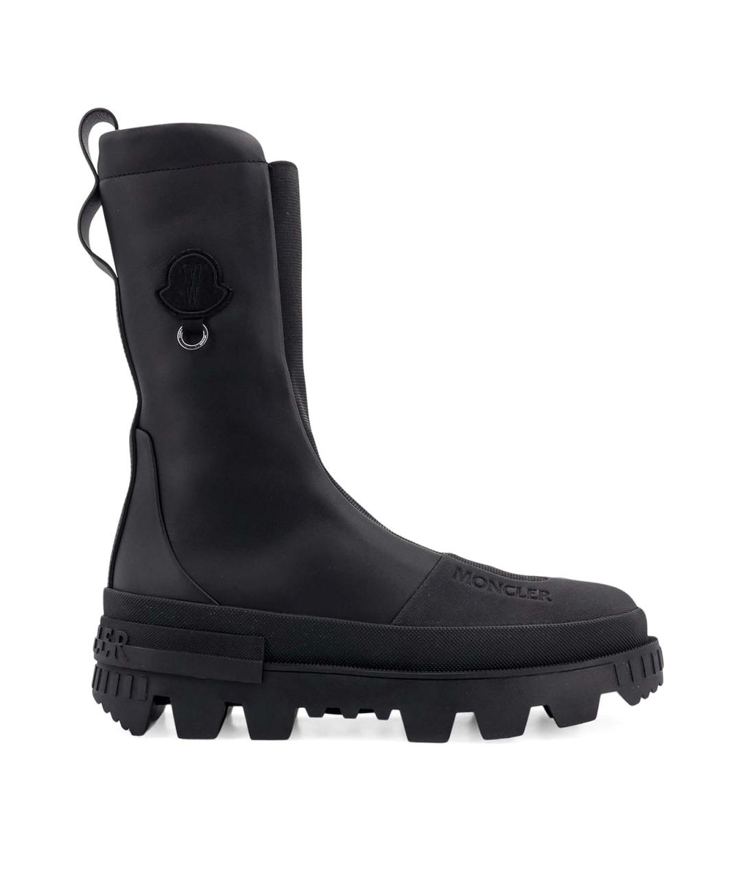 MONCLER Черные резиновые сапоги, фото 1