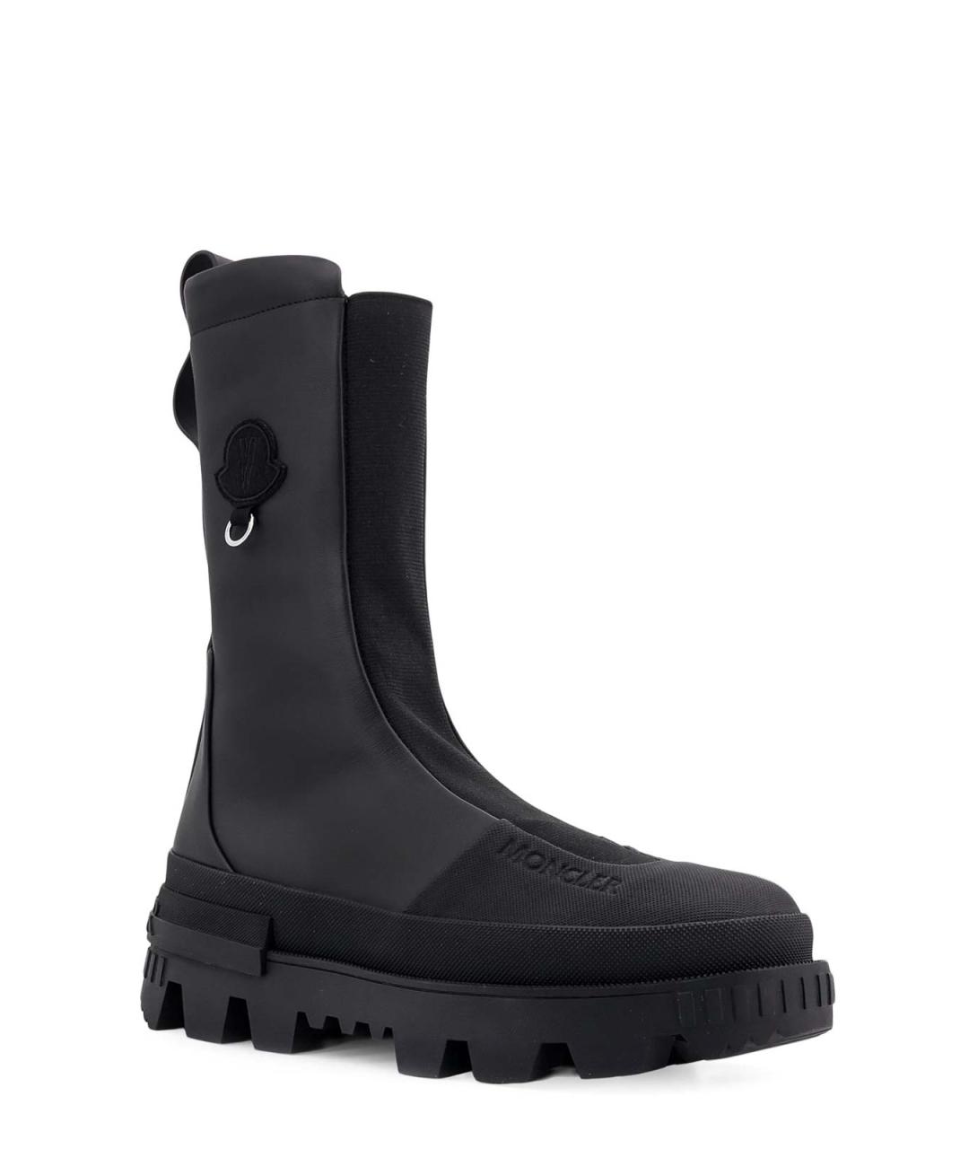 MONCLER Черные резиновые сапоги, фото 2