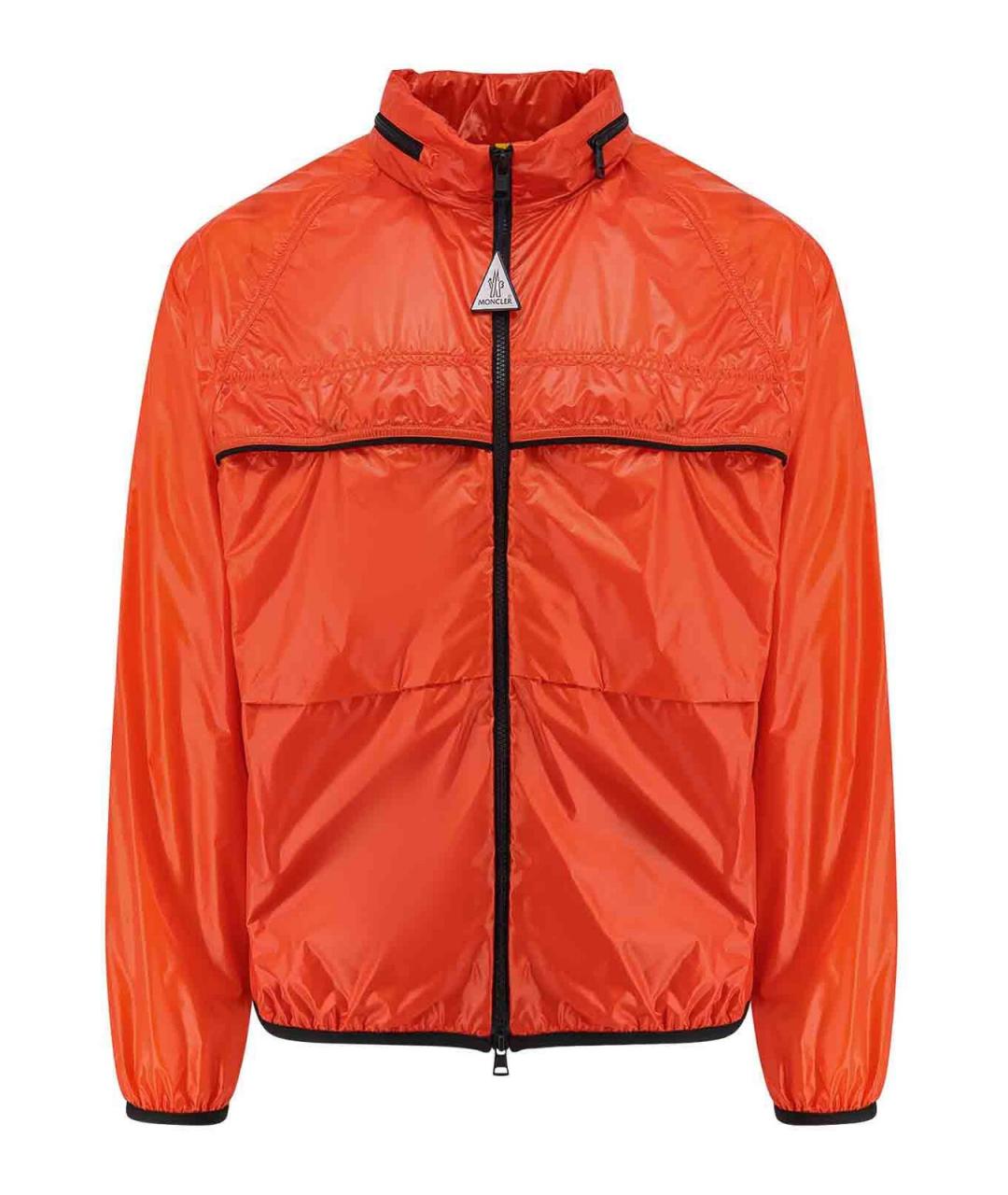 MONCLER Оранжевая полиамидовая куртка, фото 1