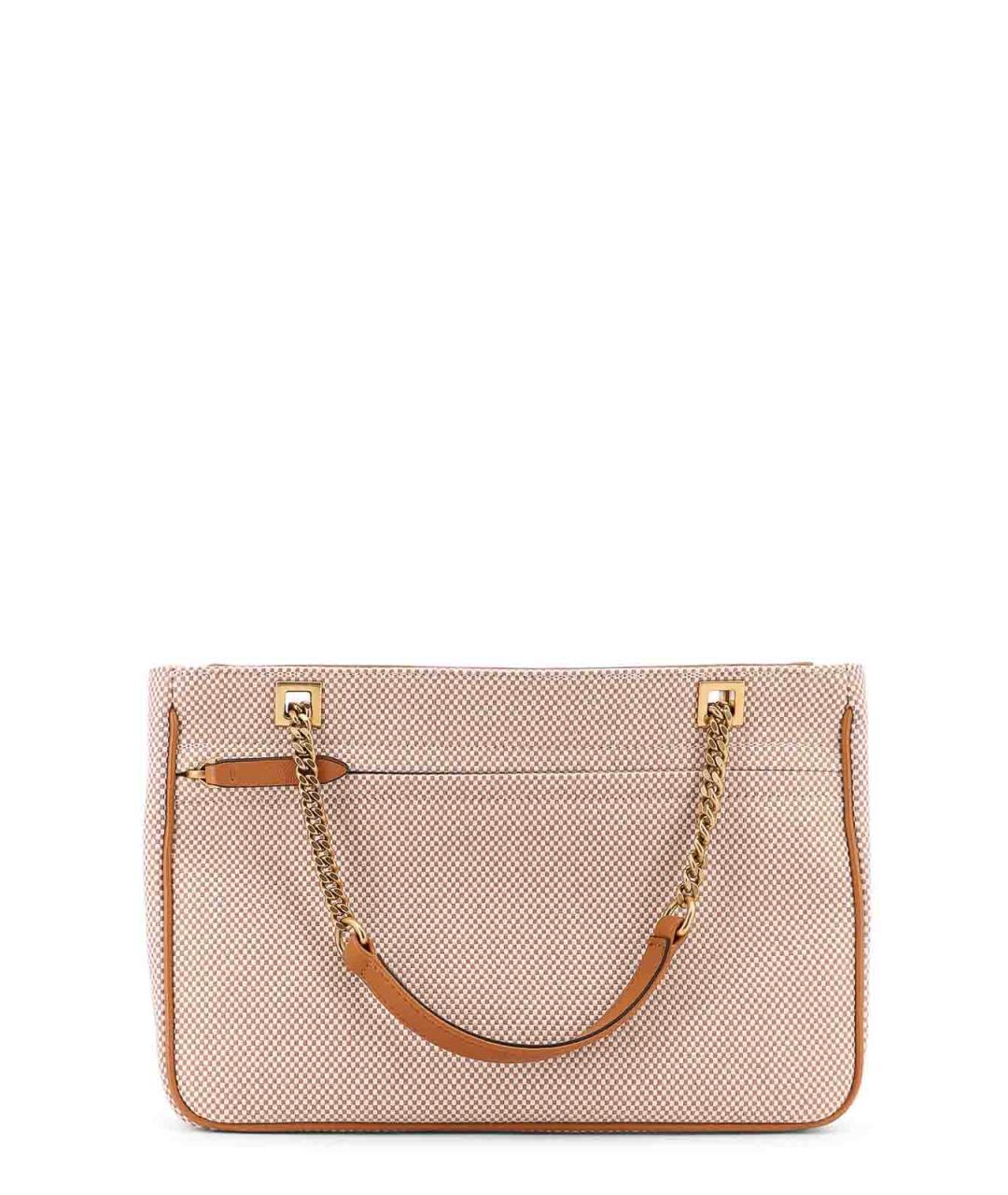 VALENTINO Бежевая тканевая сумка тоут, фото 2