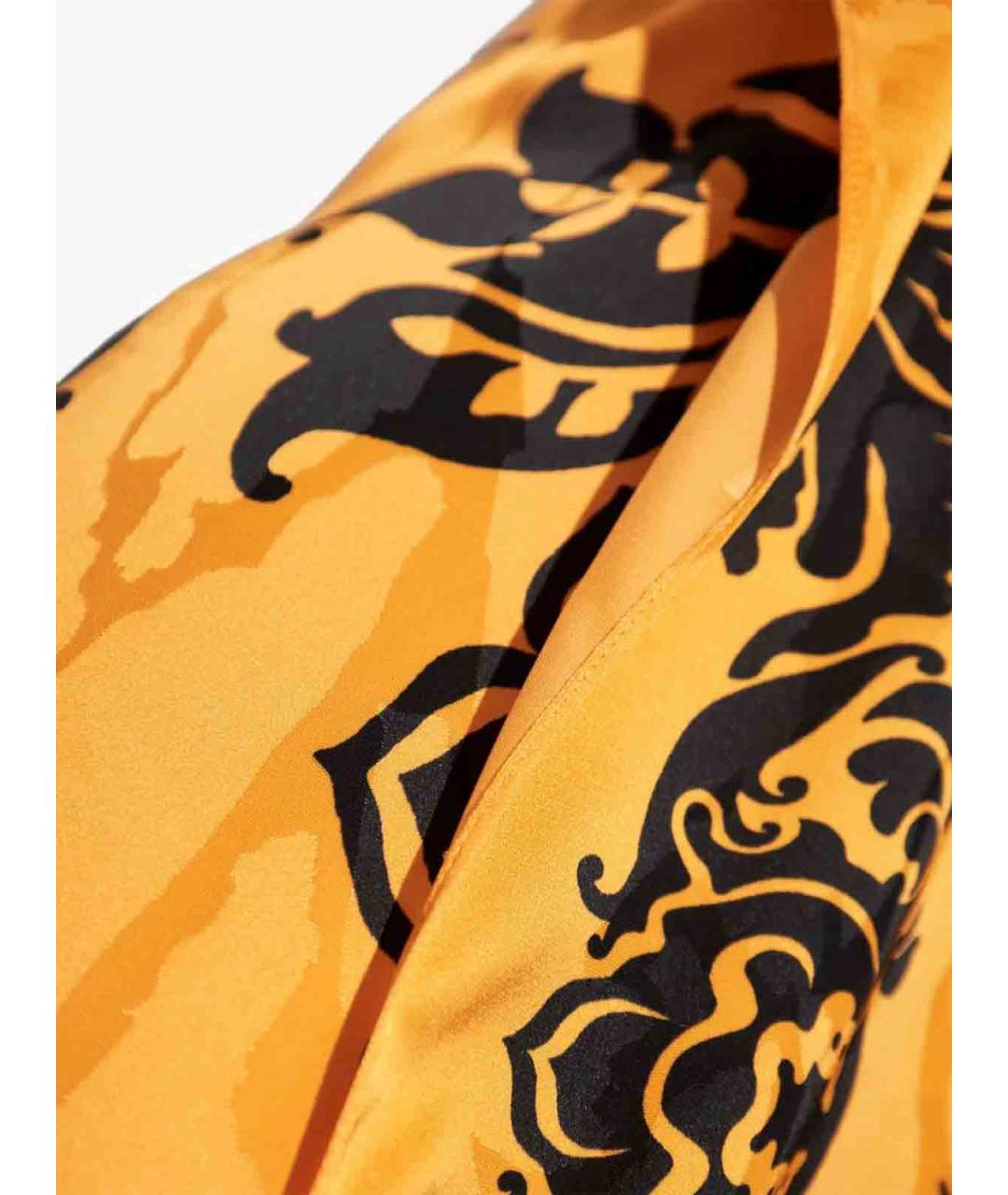 ETRO Оранжевая вискозная юбка миди, фото 3