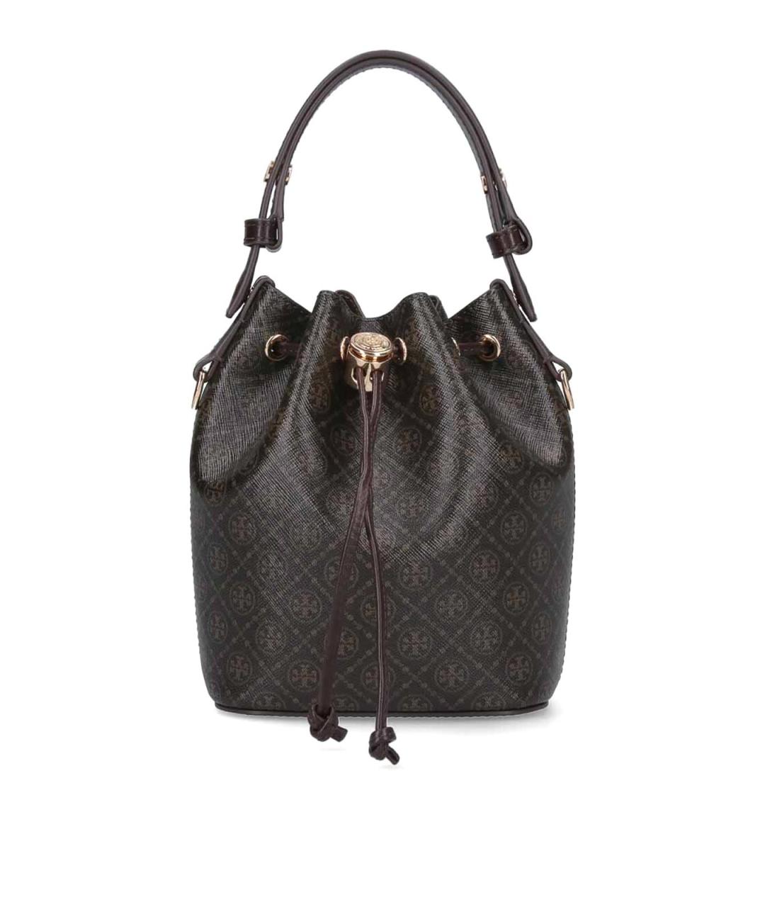 TORY BURCH Коричневая хлопковая сумка через плечо, фото 1
