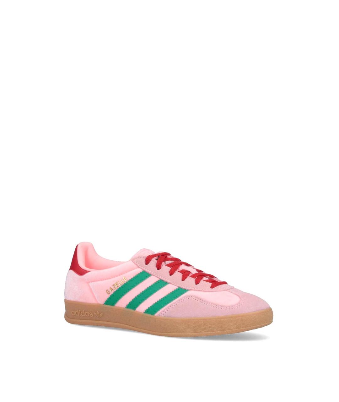 ADIDAS Розовые замшевые кеды, фото 2