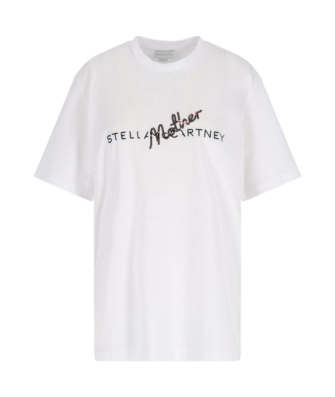 STELLA MCCARTNEY Белая хлопковая футболка, фото 1