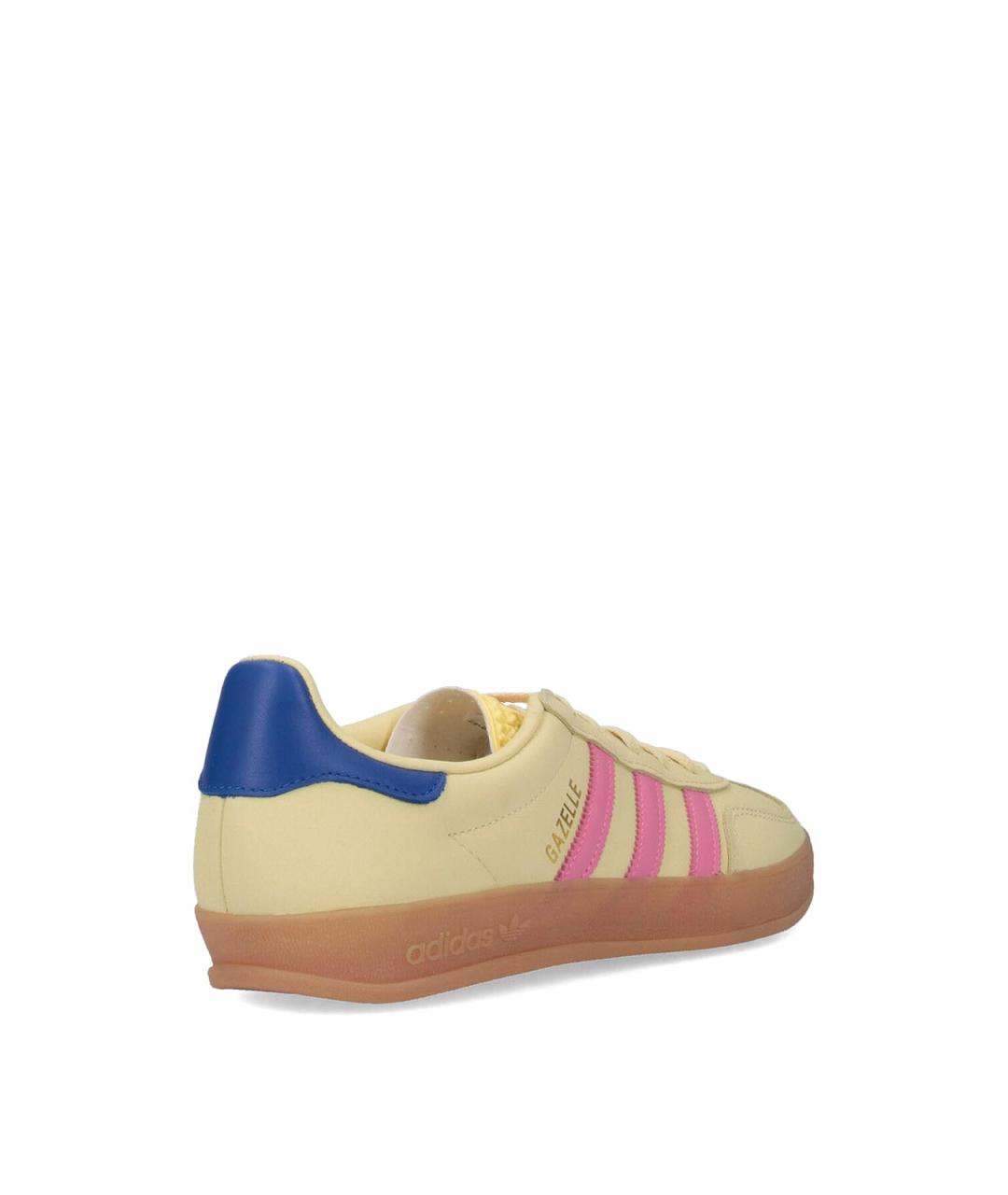 ADIDAS Желтые замшевые кроссовки, фото 4