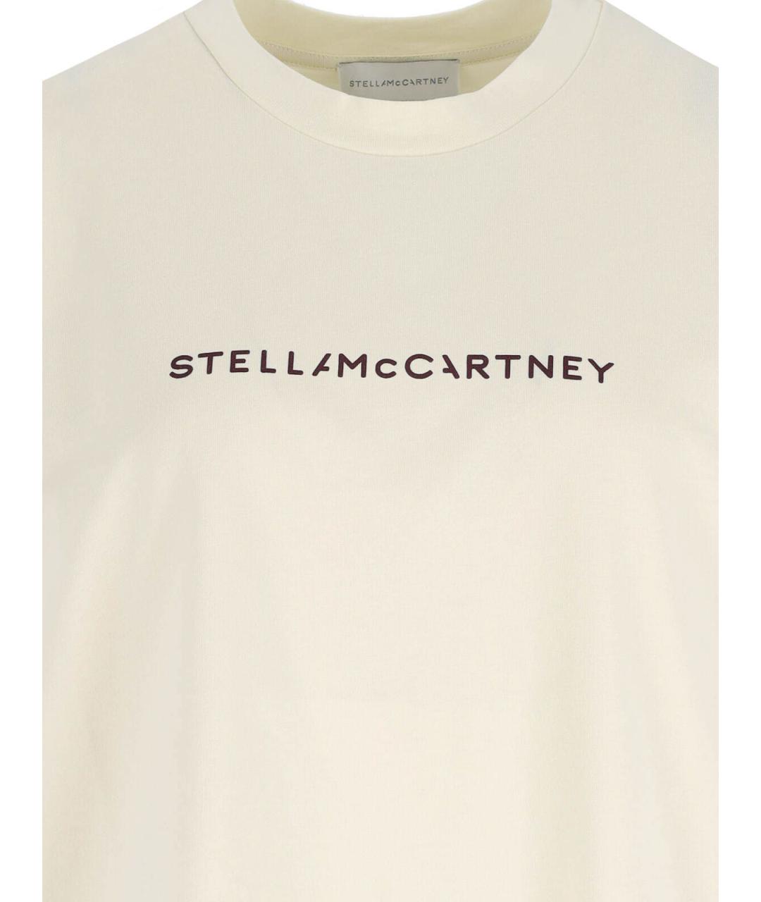 STELLA MCCARTNEY Белая хлопковая футболка, фото 3