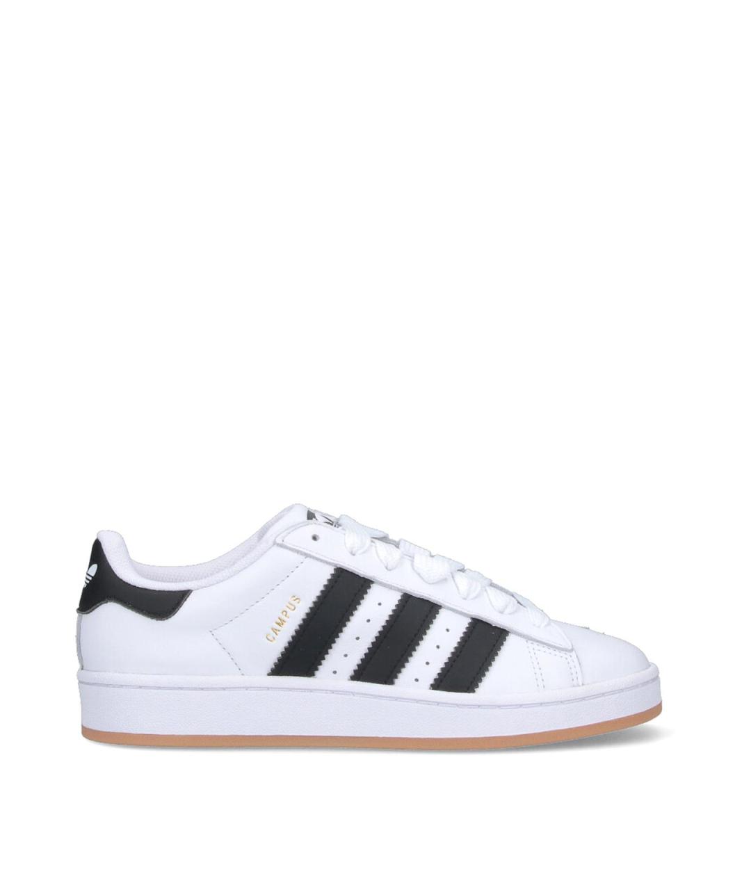 ADIDAS Белые кожаные низкие кроссовки / кеды, фото 1