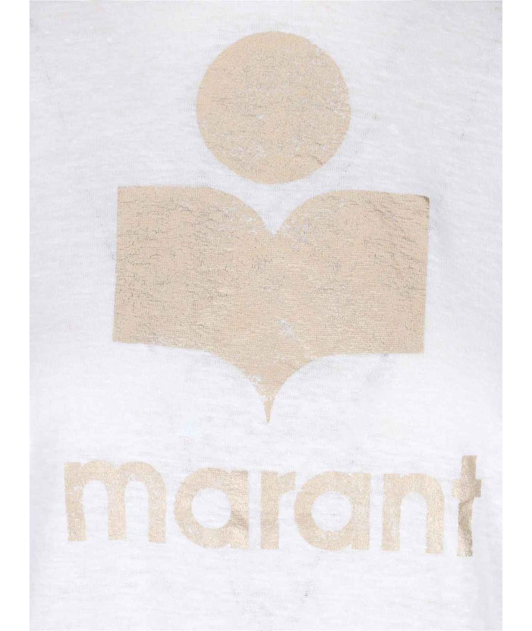 ISABEL MARANT Белая льняная футболка, фото 3