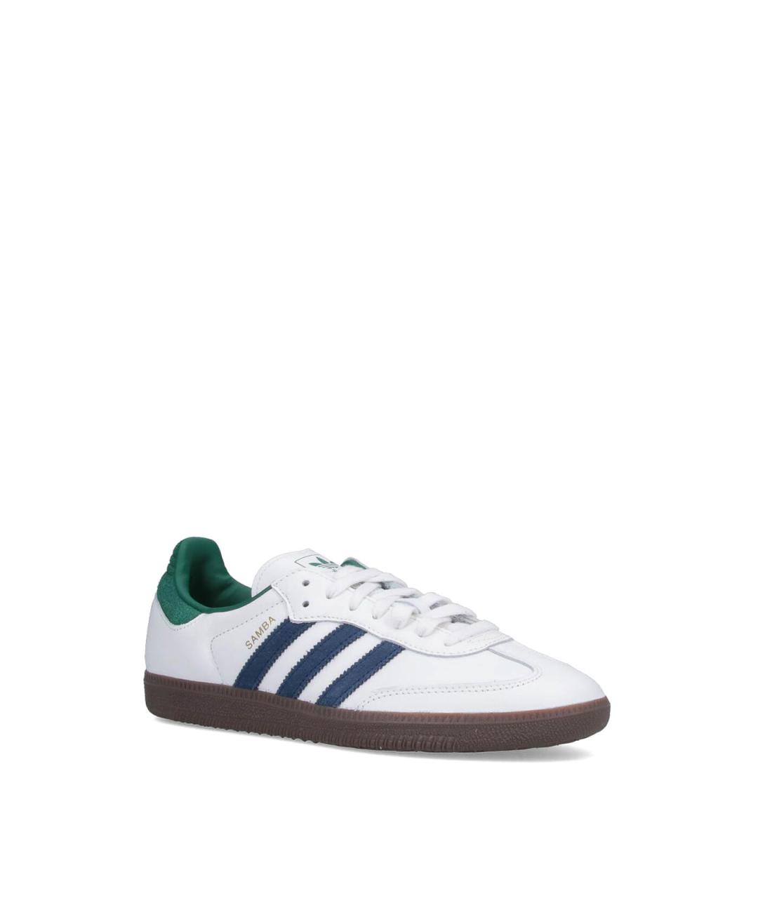 ADIDAS Белые кожаные низкие кроссовки / кеды, фото 2