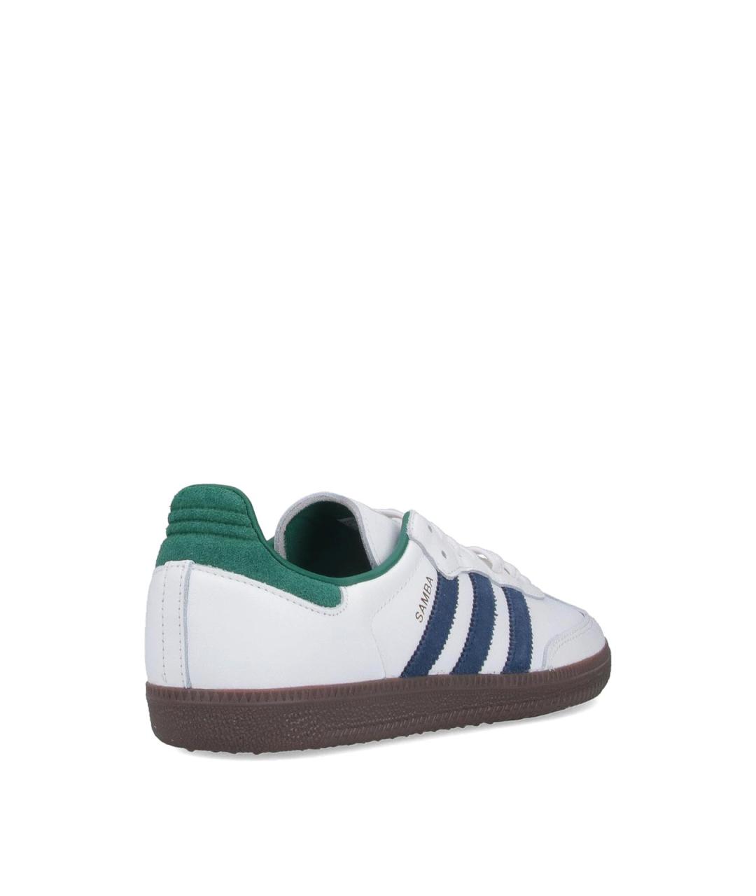 ADIDAS Белые кожаные низкие кроссовки / кеды, фото 4