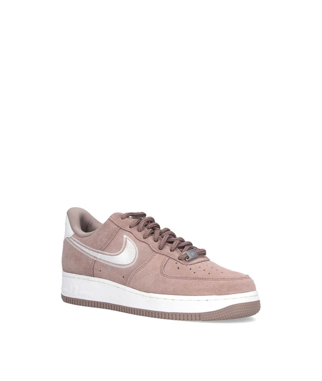 NIKE Коричневые замшевые низкие кроссовки / кеды, фото 2
