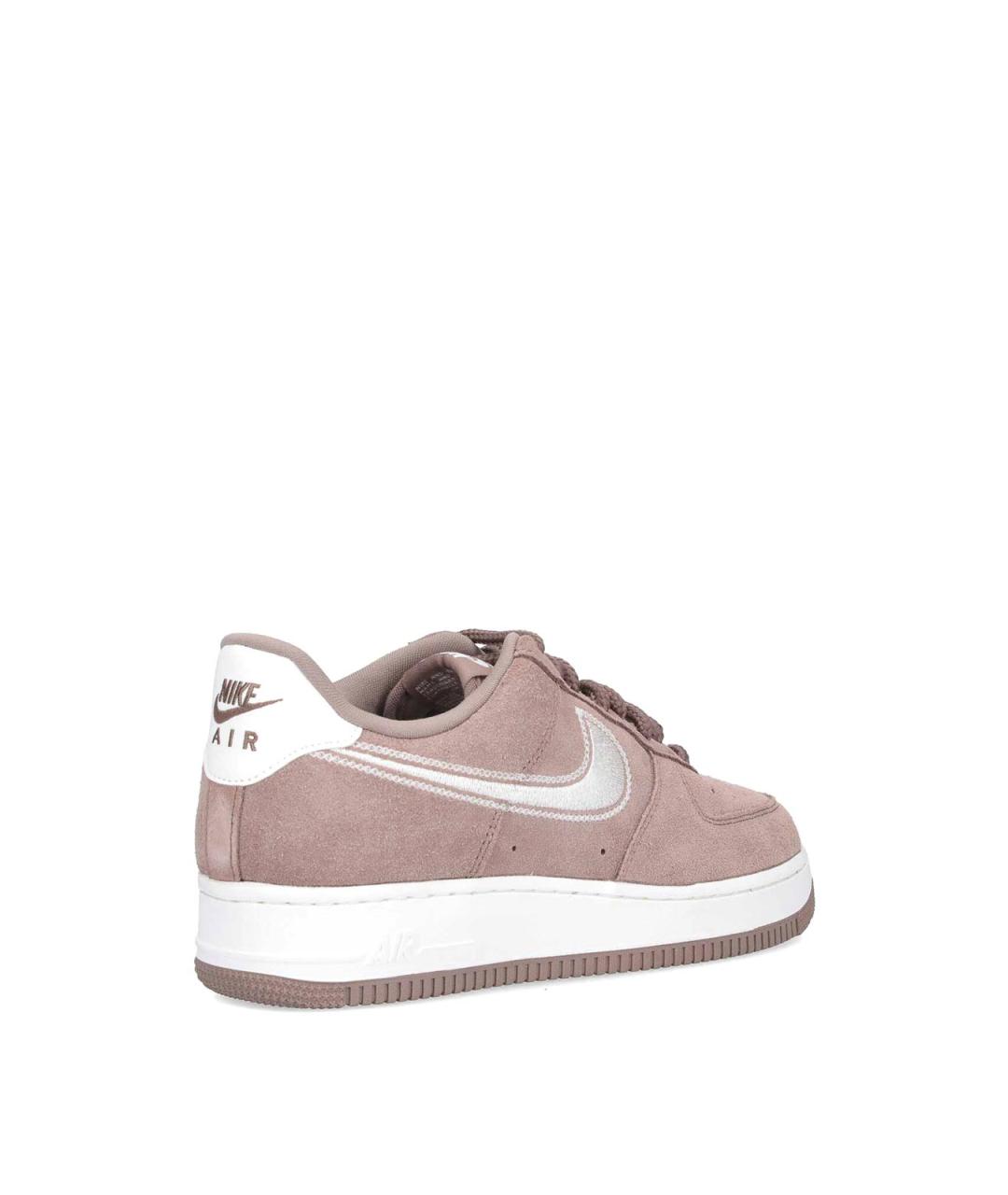 NIKE Коричневые замшевые низкие кроссовки / кеды, фото 4