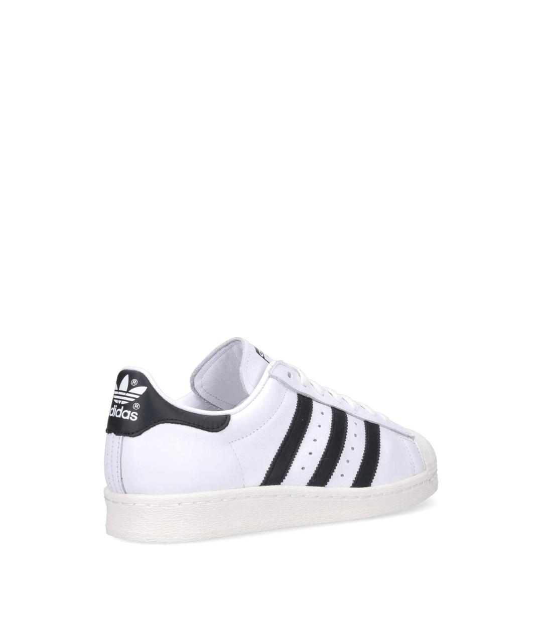 ADIDAS Белые кожаные низкие кроссовки / кеды, фото 4