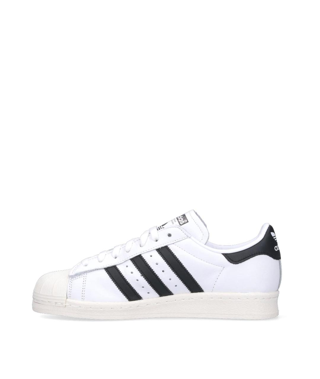 ADIDAS Белые кожаные низкие кроссовки / кеды, фото 3