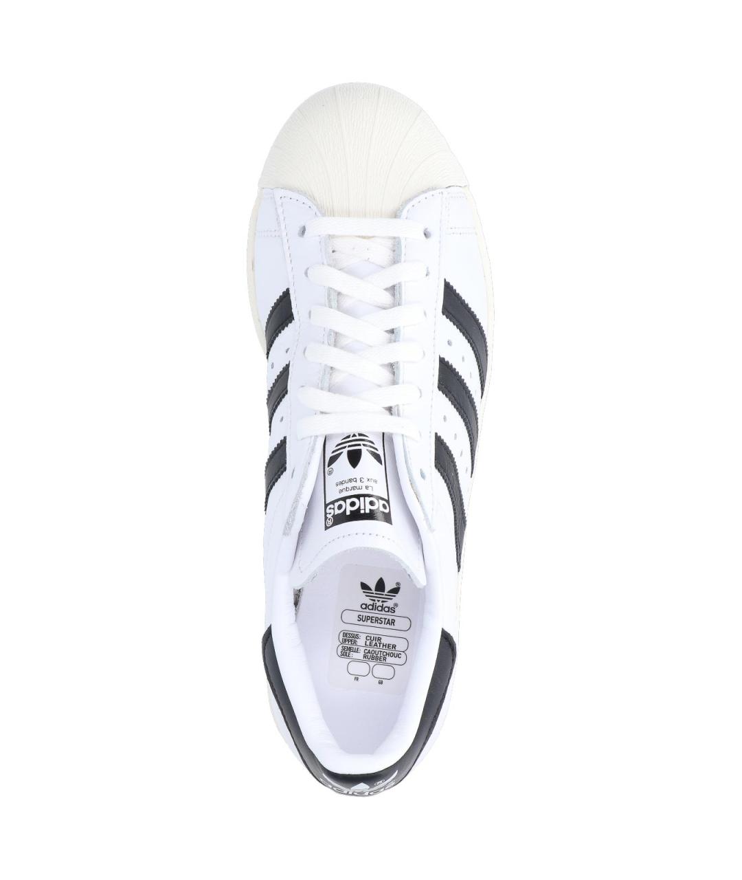 ADIDAS Белые кожаные низкие кроссовки / кеды, фото 5