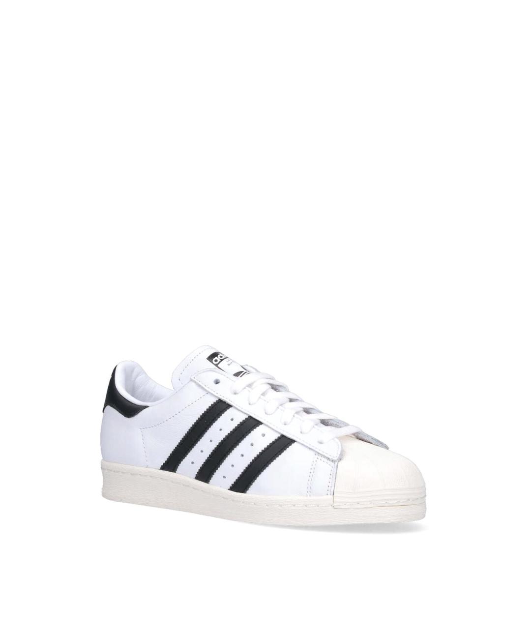 ADIDAS Белые кожаные низкие кроссовки / кеды, фото 2