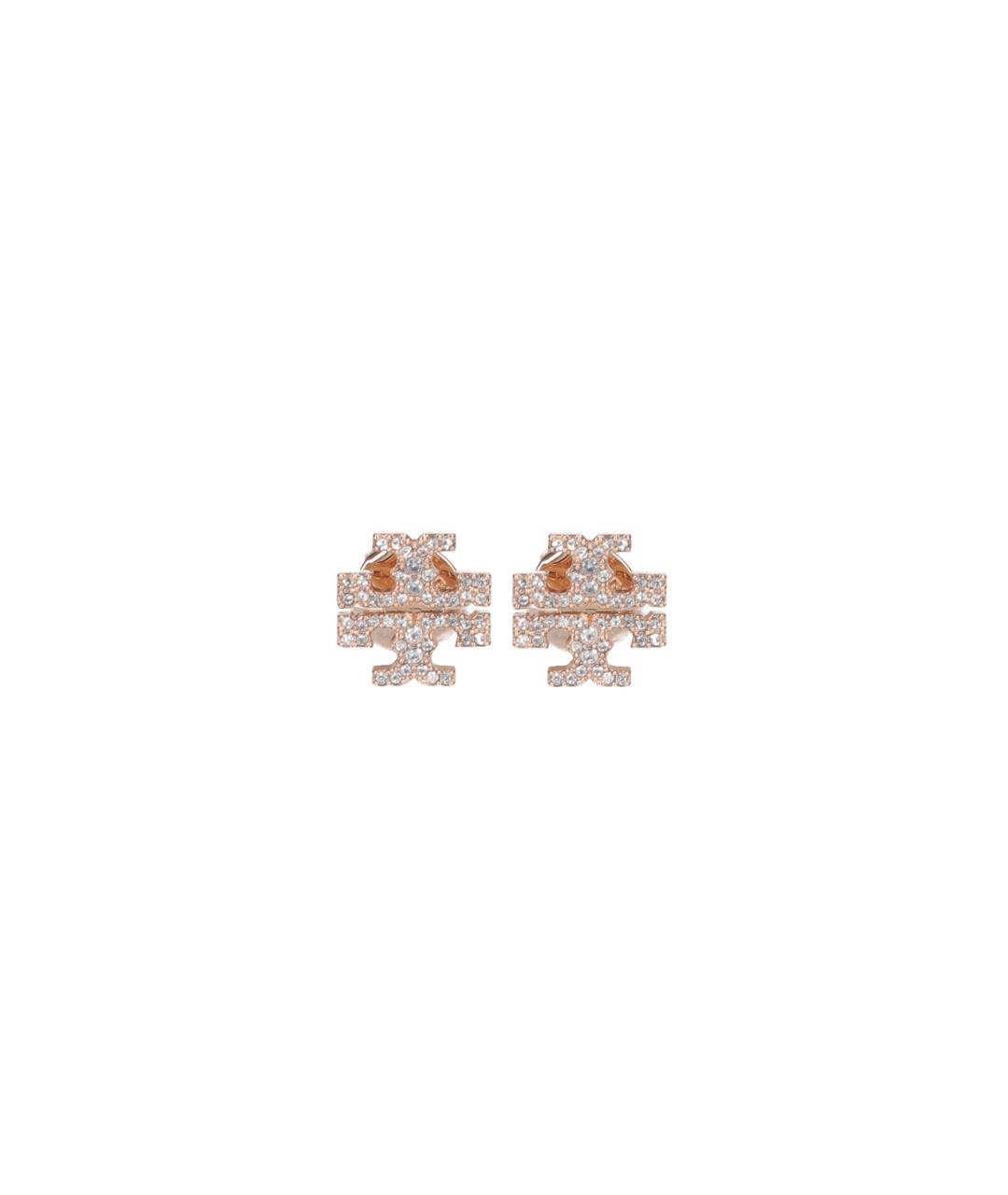 TORY BURCH Золотые пластиковые серьги, фото 3