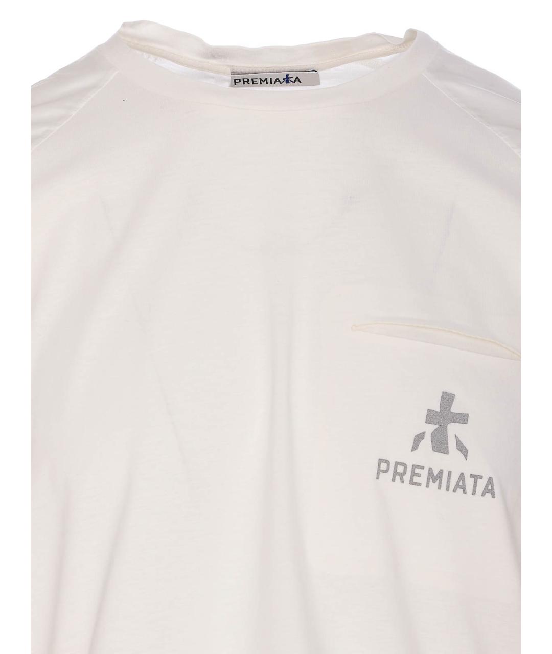PREMIATA Белая синтетическая футболка, фото 4