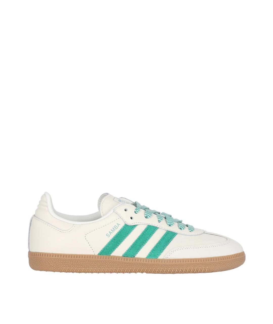 ADIDAS Белые кожаные кеды, фото 1