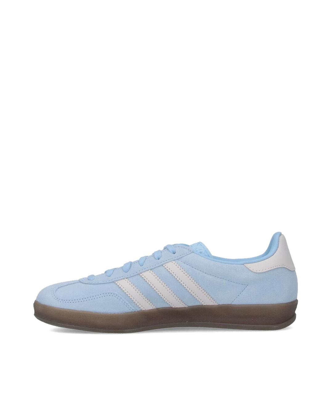 ADIDAS Голубые замшевые кеды, фото 3