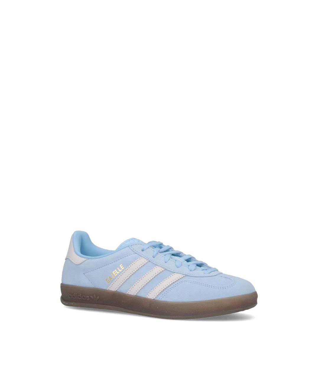 ADIDAS Голубые замшевые кеды, фото 2