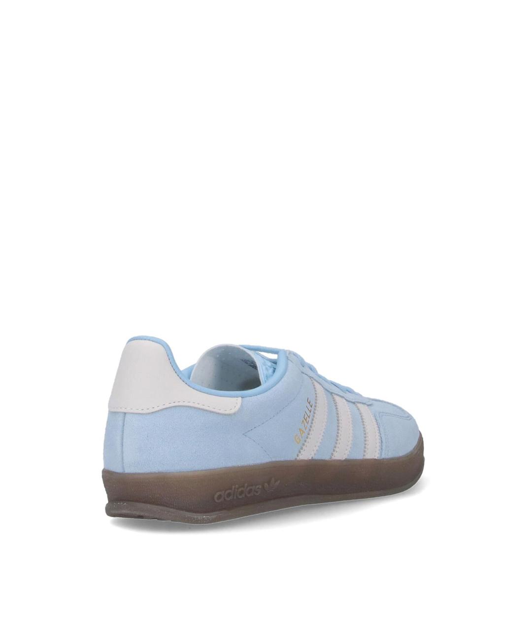ADIDAS Голубые замшевые кеды, фото 4