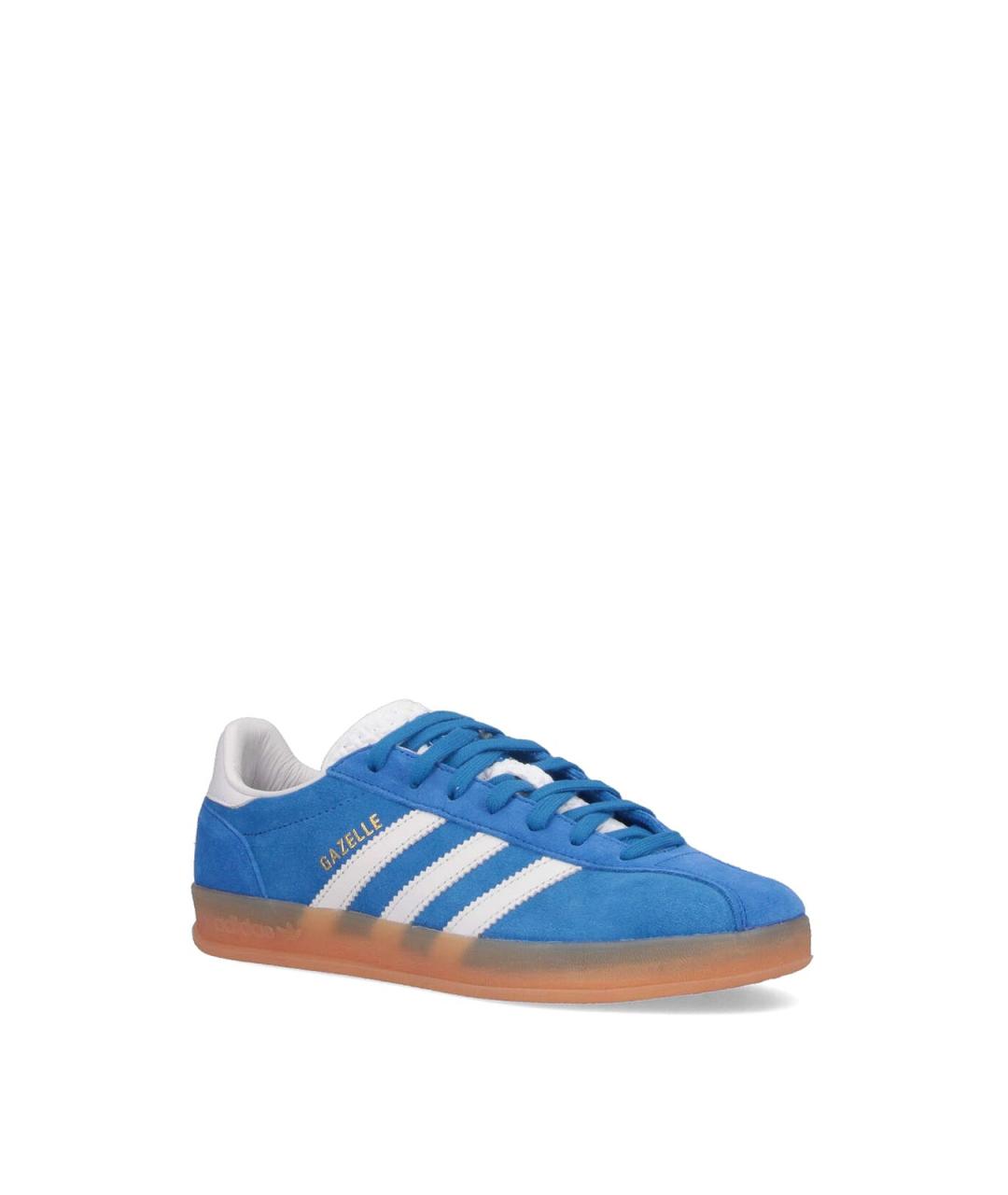ADIDAS Синие замшевые низкие кроссовки / кеды, фото 2