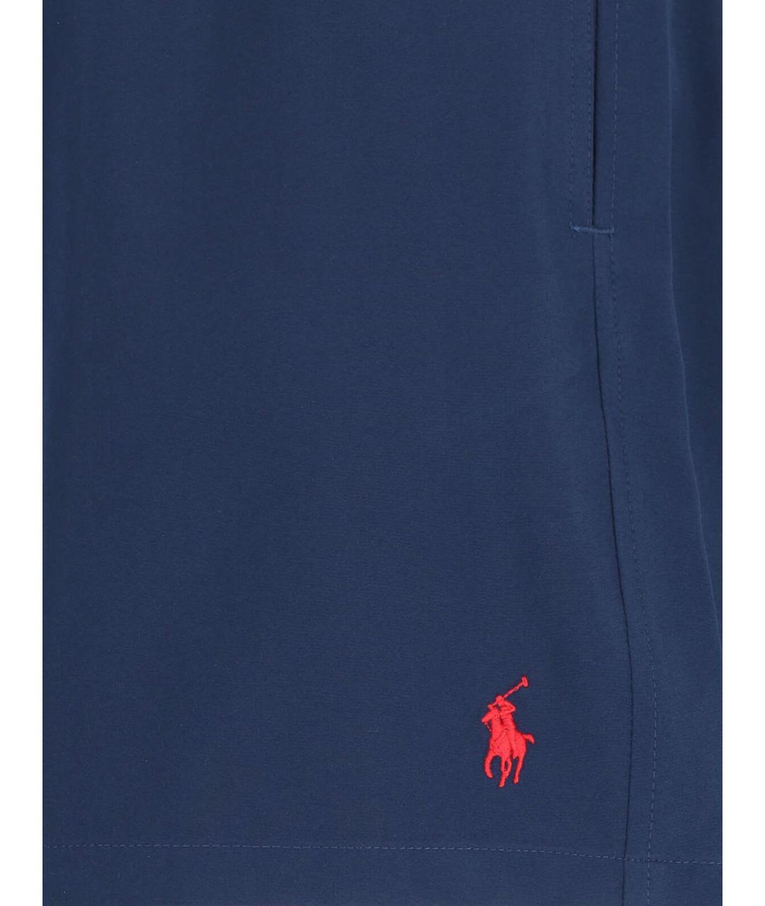 POLO RALPH LAUREN Синие полиэстеровые шорты, фото 4