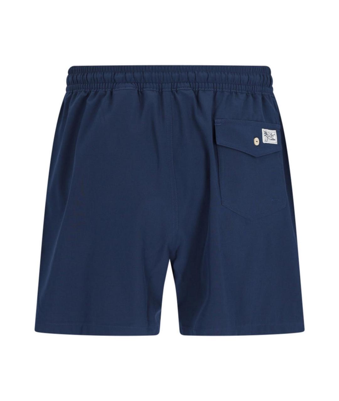 POLO RALPH LAUREN Синие полиэстеровые шорты, фото 2