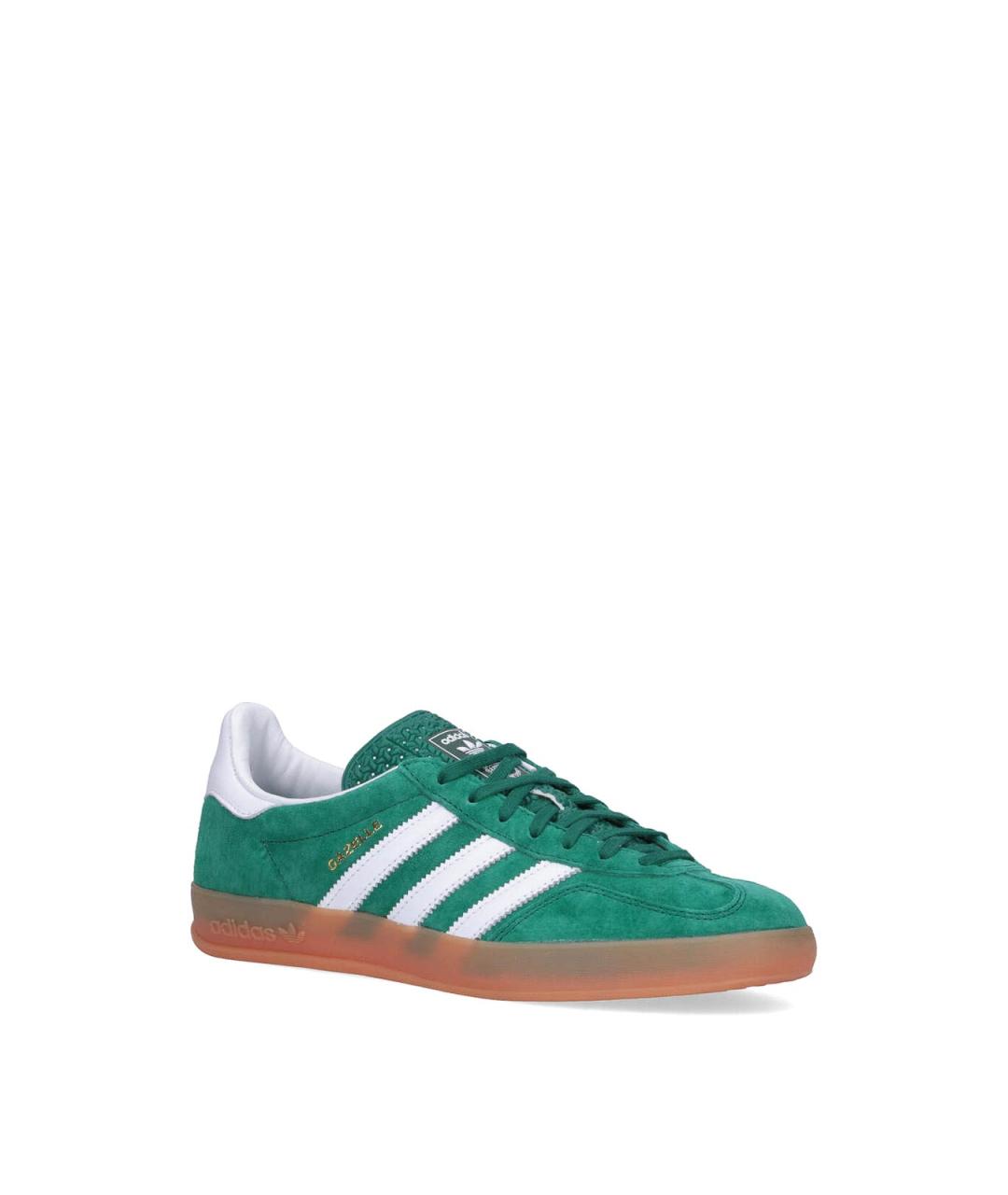 ADIDAS Зеленые замшевые низкие кроссовки / кеды, фото 2