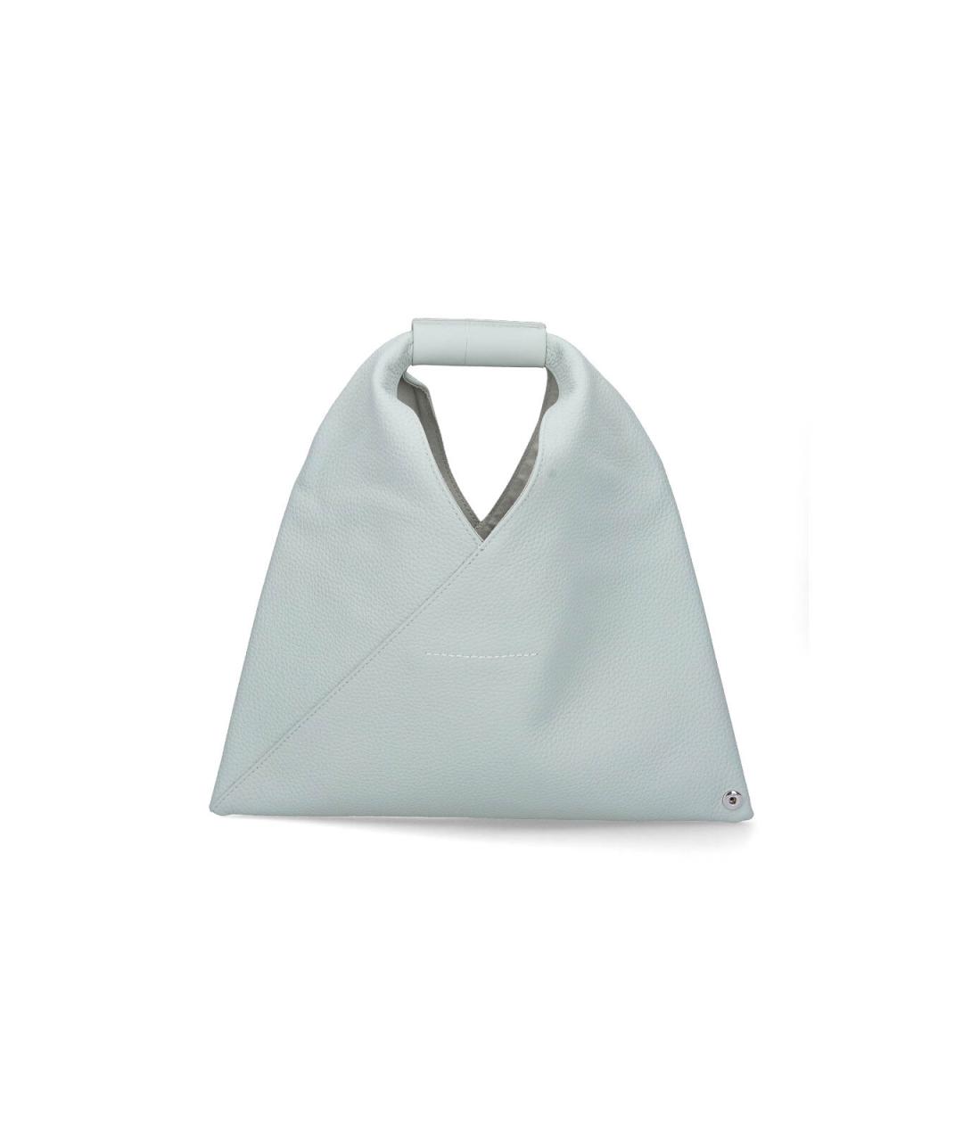 MM6 MAISON MARGIELA Голубая кожаная сумка через плечо, фото 3