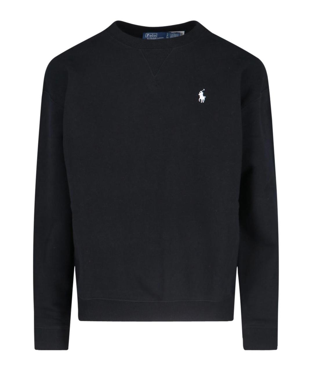 POLO RALPH LAUREN Черный хлопковый джемпер / свитер, фото 1