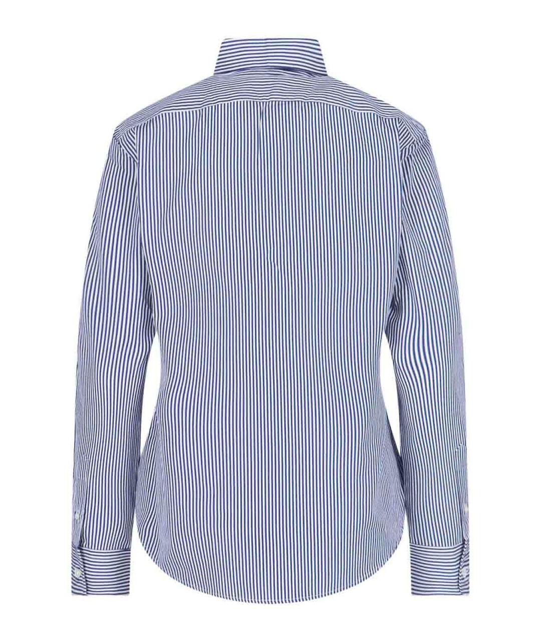 POLO RALPH LAUREN Синяя хлопковая рубашка, фото 2