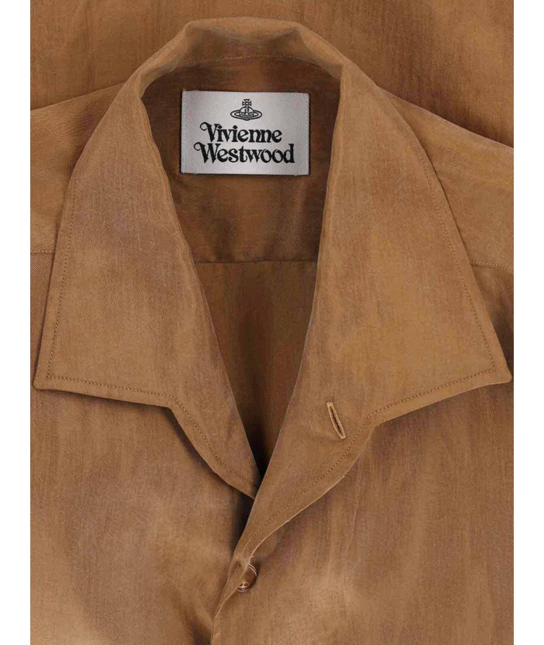 VIVIENNE WESTWOOD Коричневая кэжуал рубашка, фото 5
