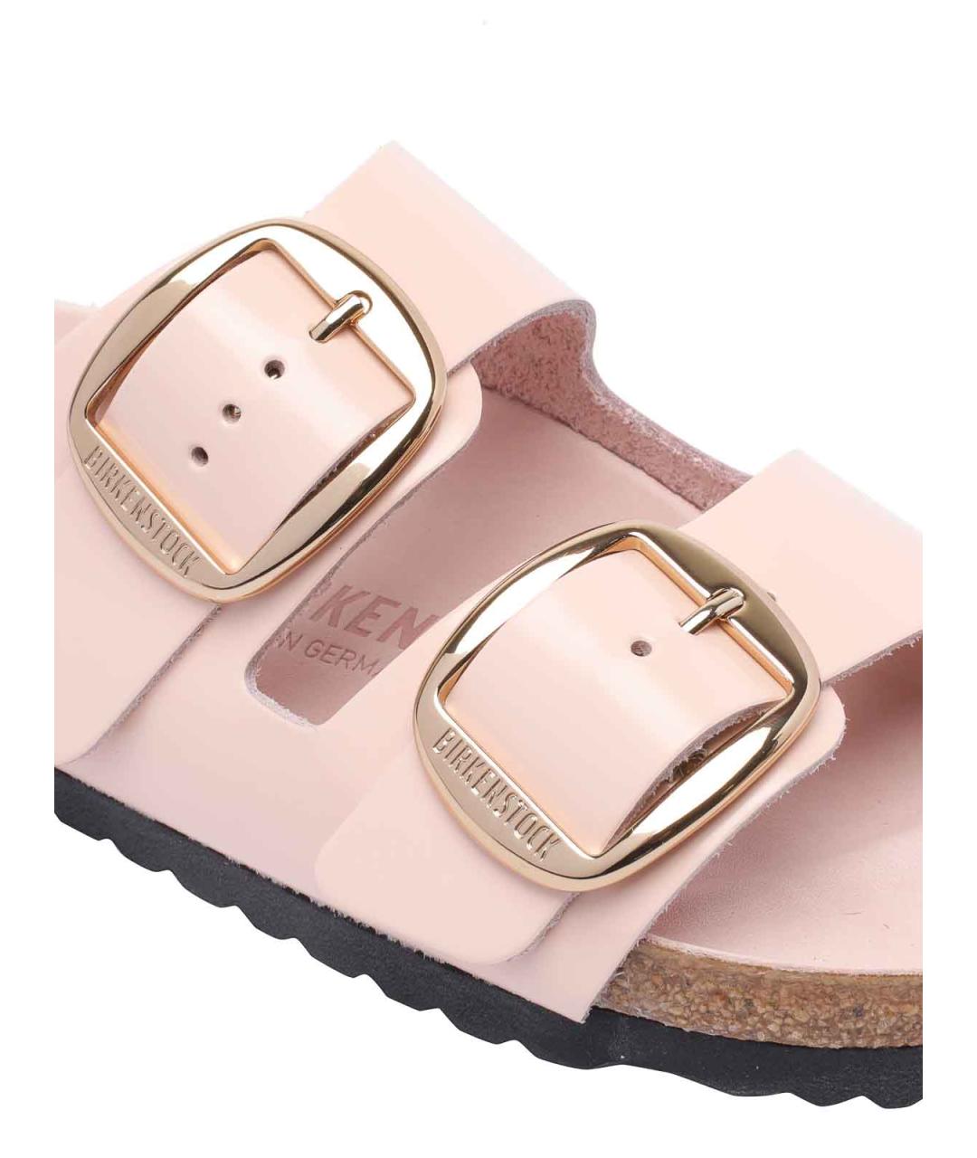 BIRKENSTOCK Бежевые кожаные сандалии, фото 4