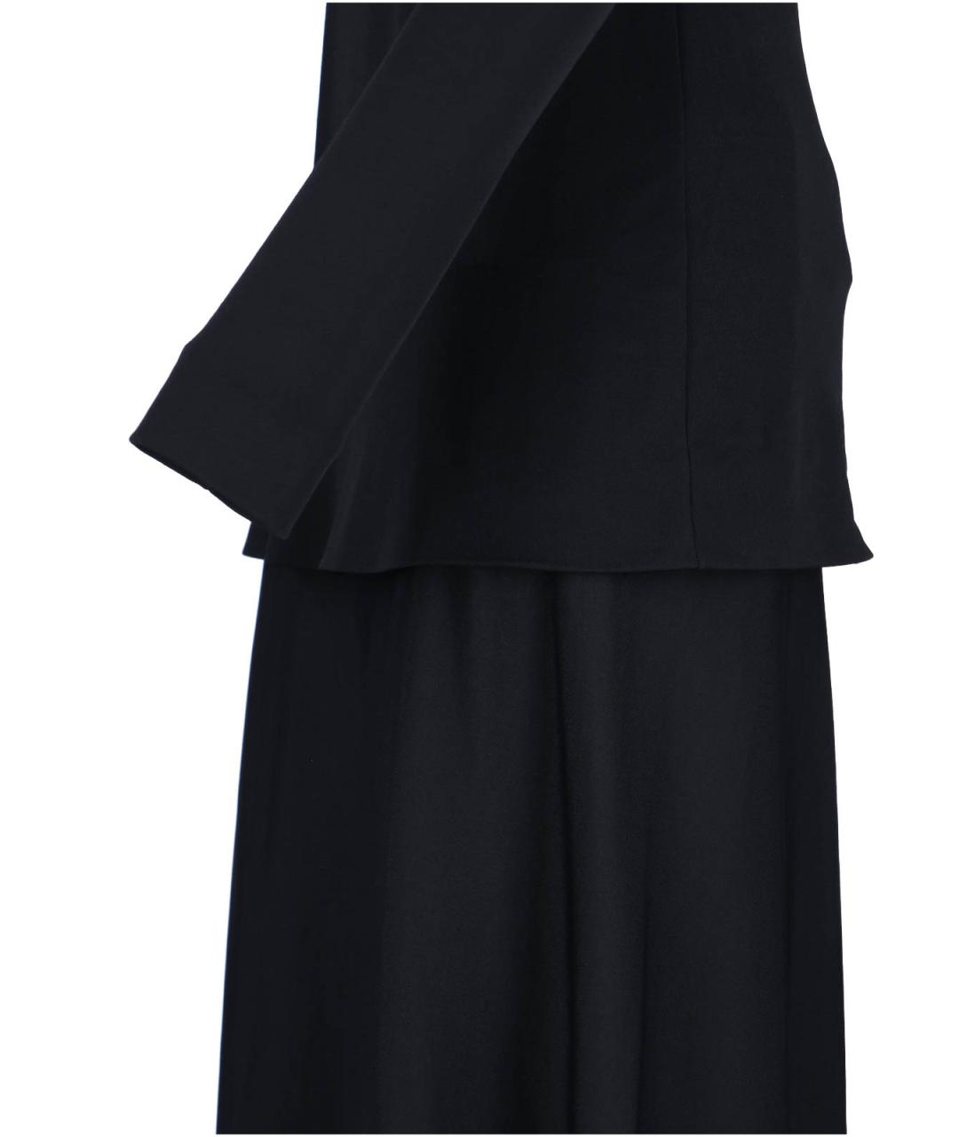 JIL SANDER Черное вискозное повседневное платье, фото 3