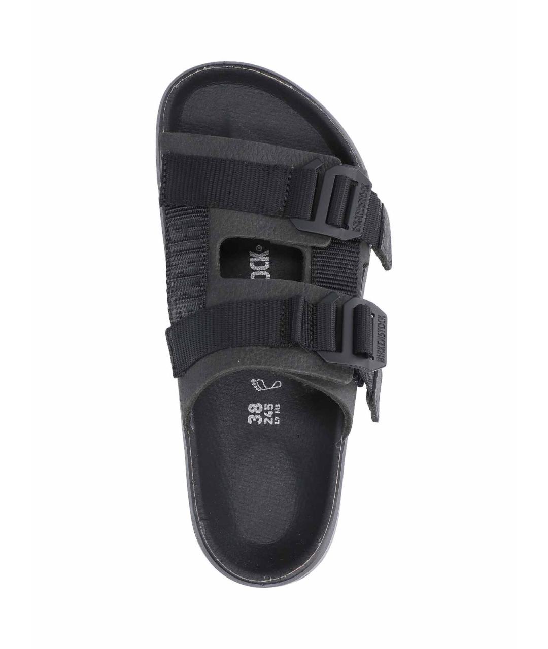 BIRKENSTOCK Черные кожаные сандалии, фото 5