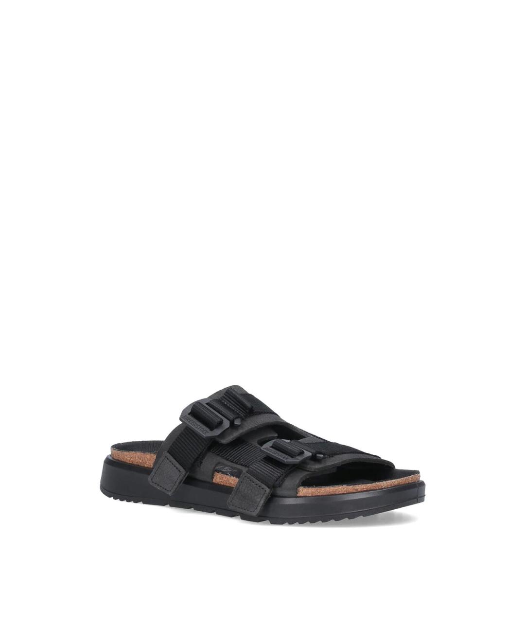 BIRKENSTOCK Черные кожаные сандалии, фото 2