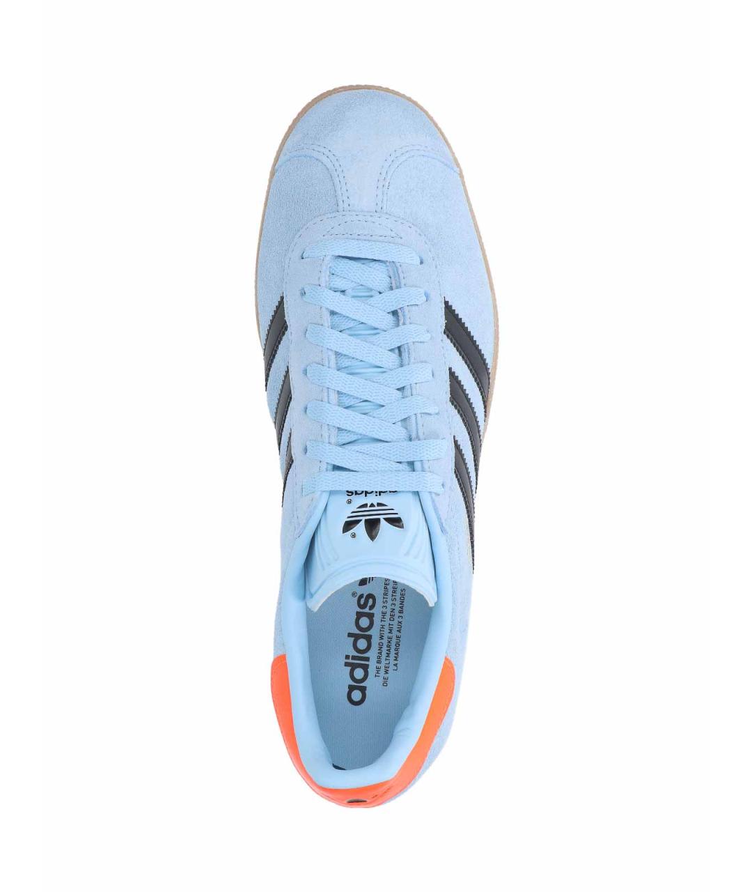 ADIDAS Синие замшевые низкие кроссовки / кеды, фото 5