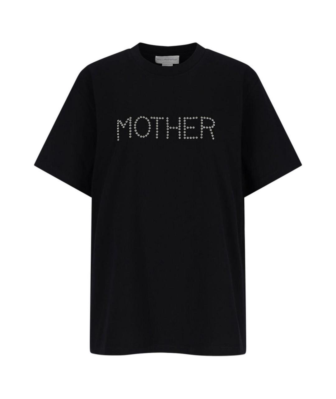 STELLA MCCARTNEY Черная хлопковая футболка, фото 1