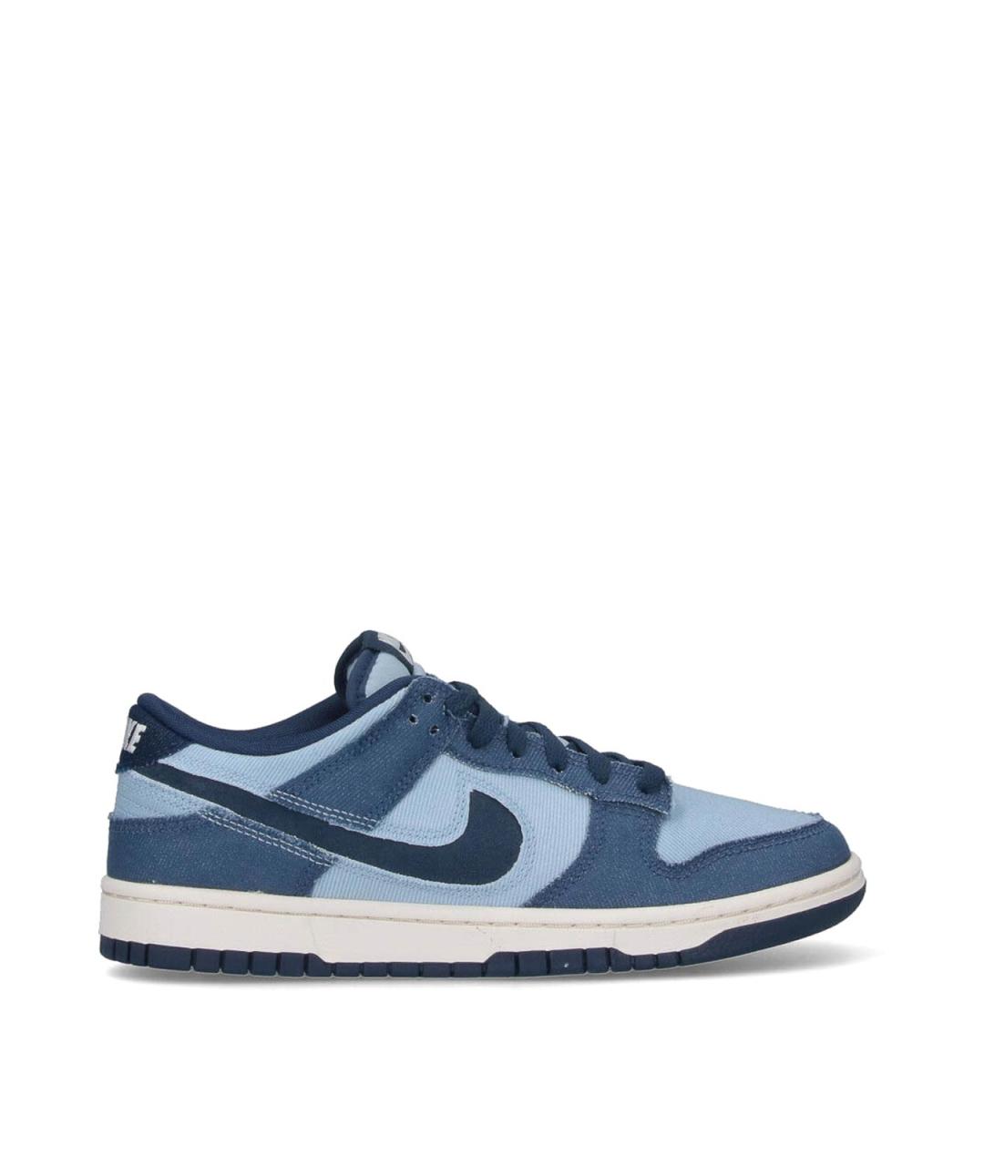 NIKE Синие резиновые низкие кроссовки / кеды, фото 1