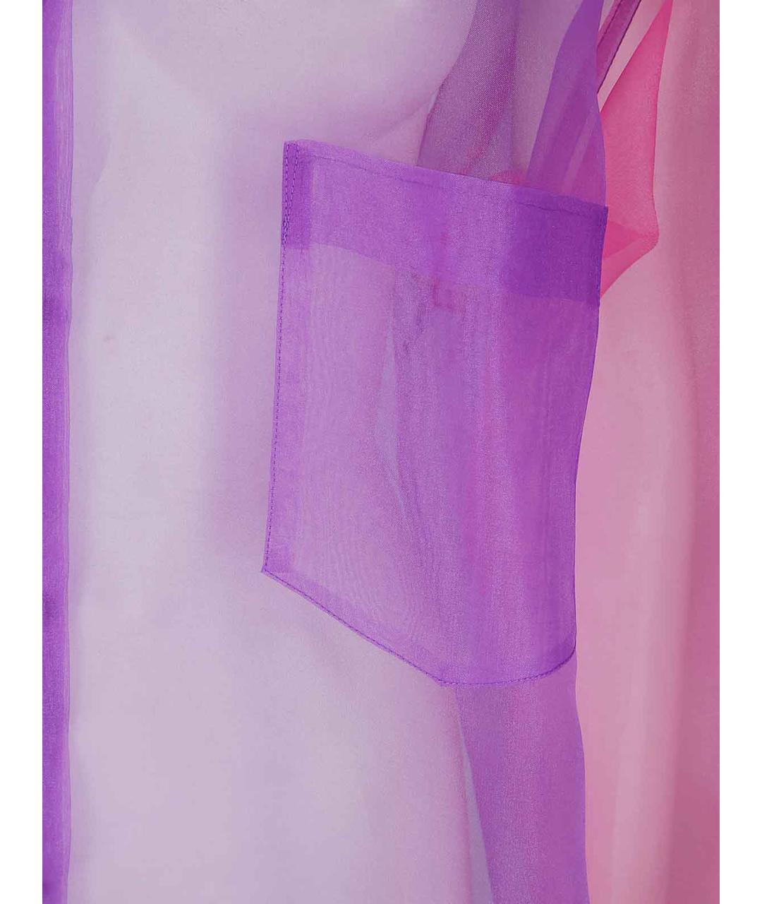 COMME DES GARÇONS Фиолетовая полиэстеровая рубашка, фото 3