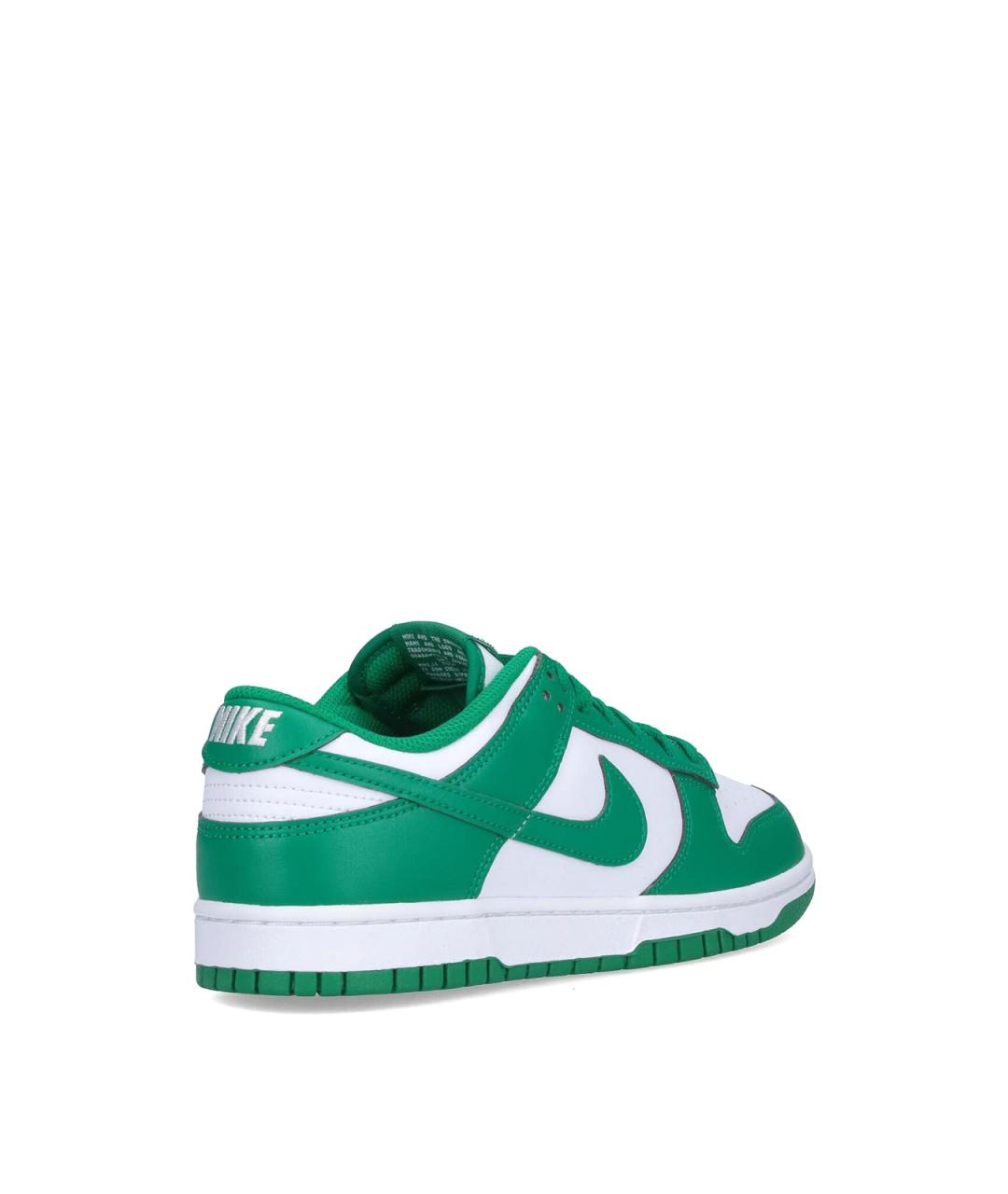 NIKE Зеленые кожаные низкие кроссовки / кеды, фото 4