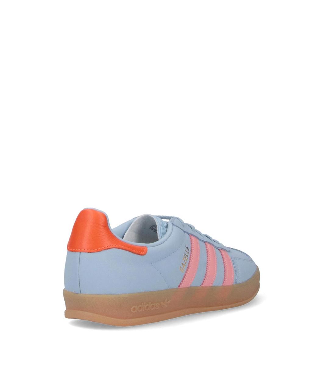 ADIDAS Голубые замшевые кеды, фото 4