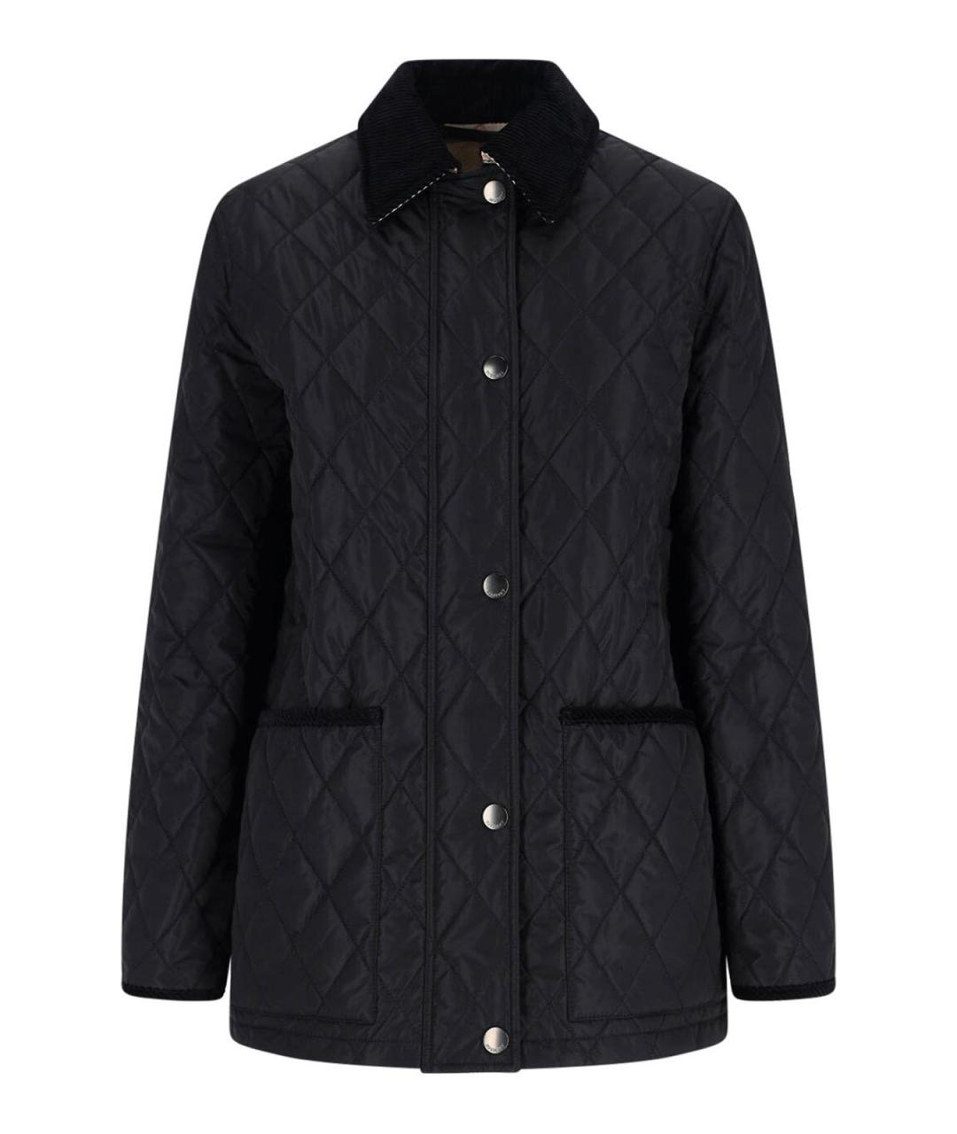 BURBERRY Черная полиамидовая куртка, фото 1