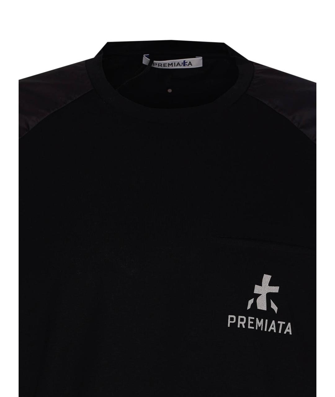 PREMIATA Черная хлопковая футболка, фото 4