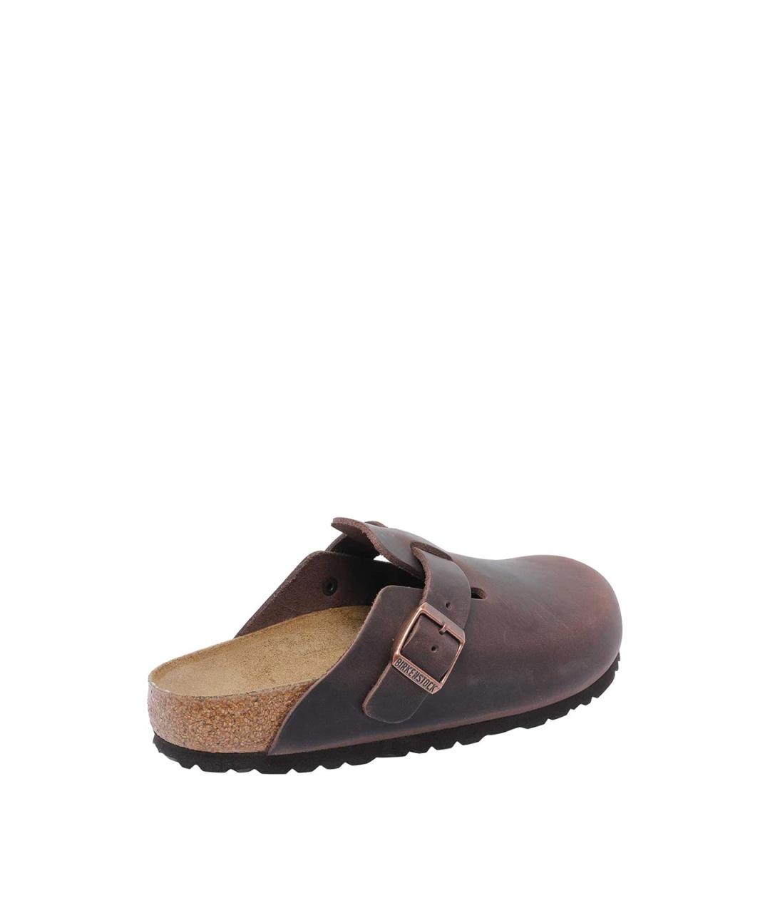 BIRKENSTOCK Коричневые кожаные мюли, фото 3